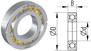 Four-point contact bearings